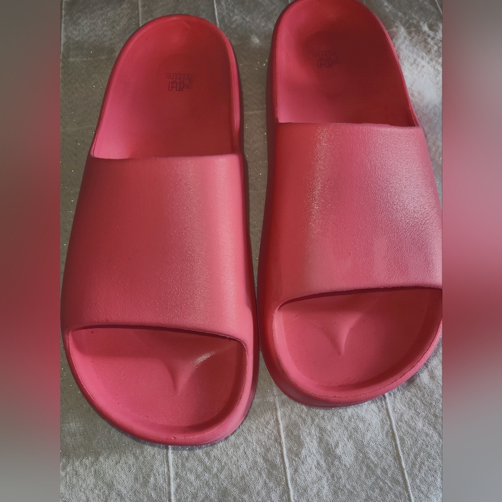 Pink Slide Sandals - Women's Comfort Slides